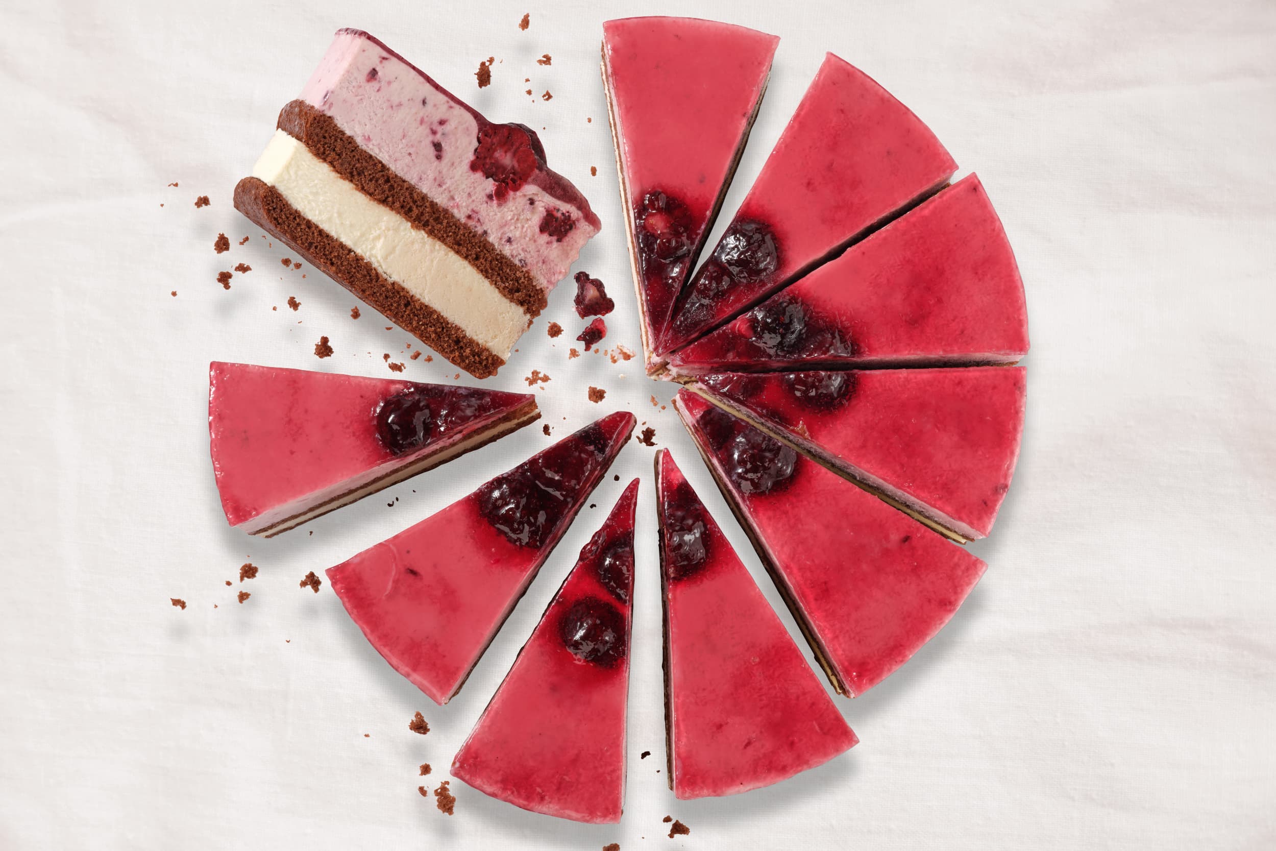 Produktbild von Erlenbacher Backwaren - Brombeer-Limetten-Torte