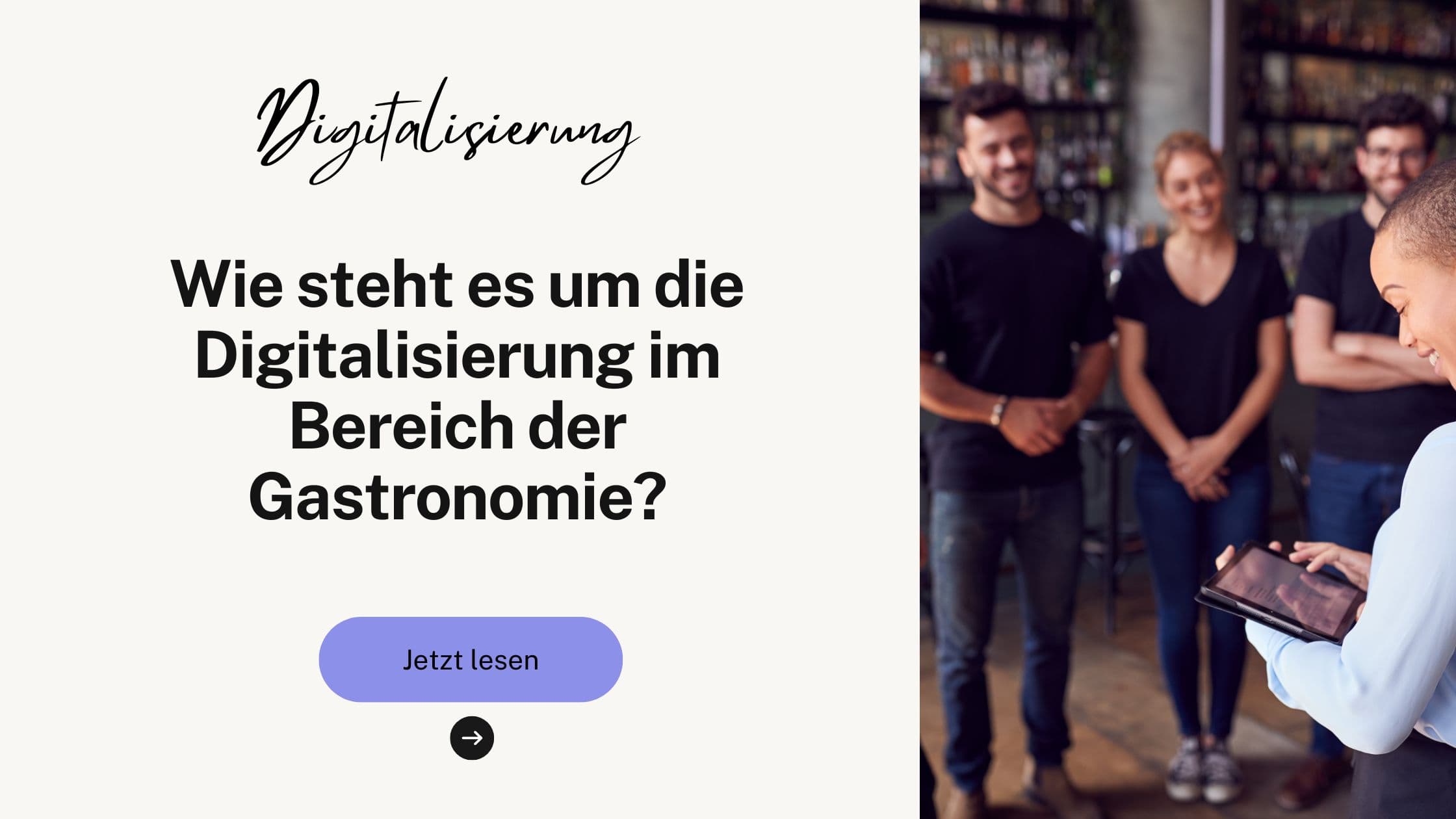 Digitalisierung in der Gastronomie