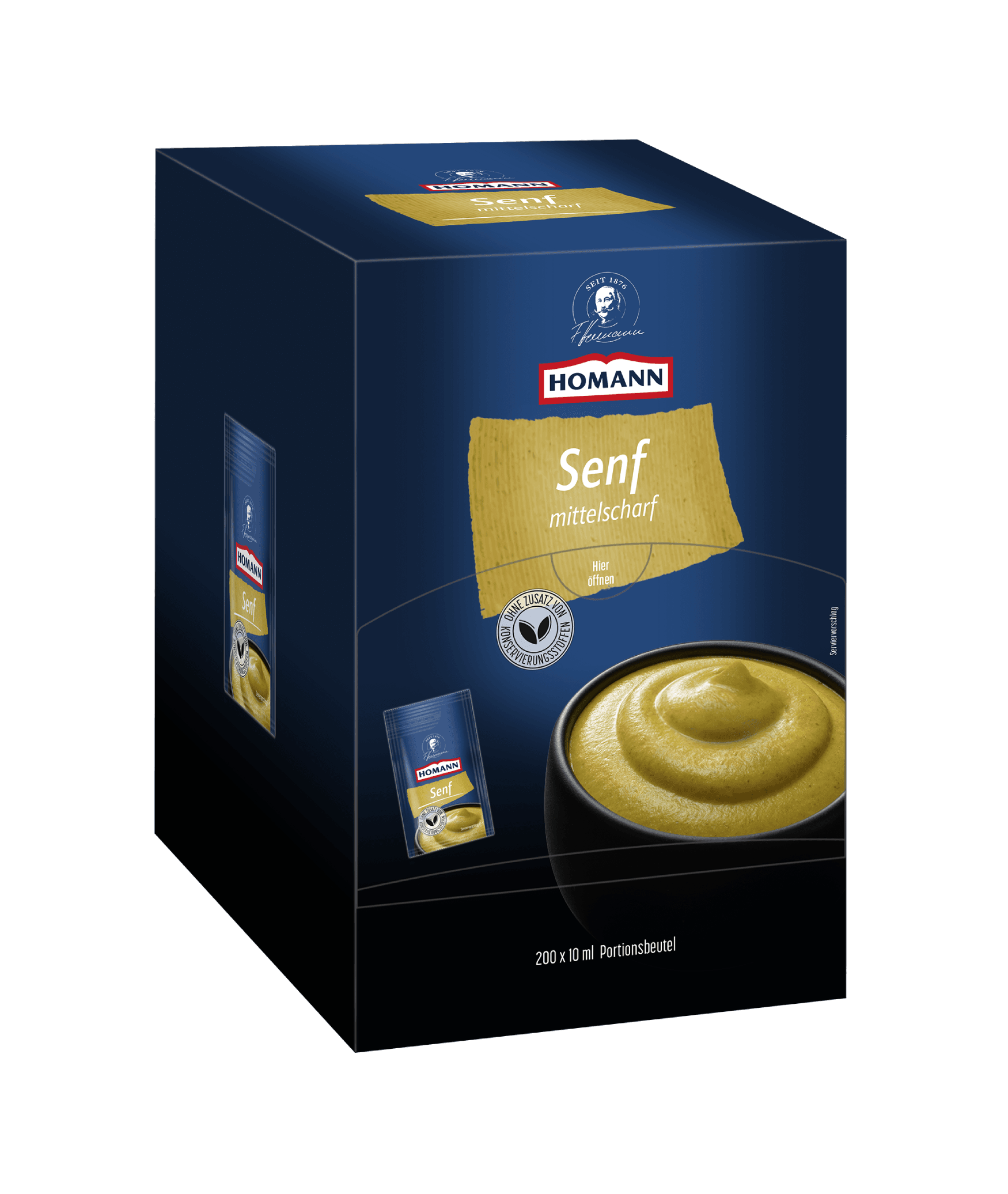 Produktbild von Homann Senf Mittelscharf