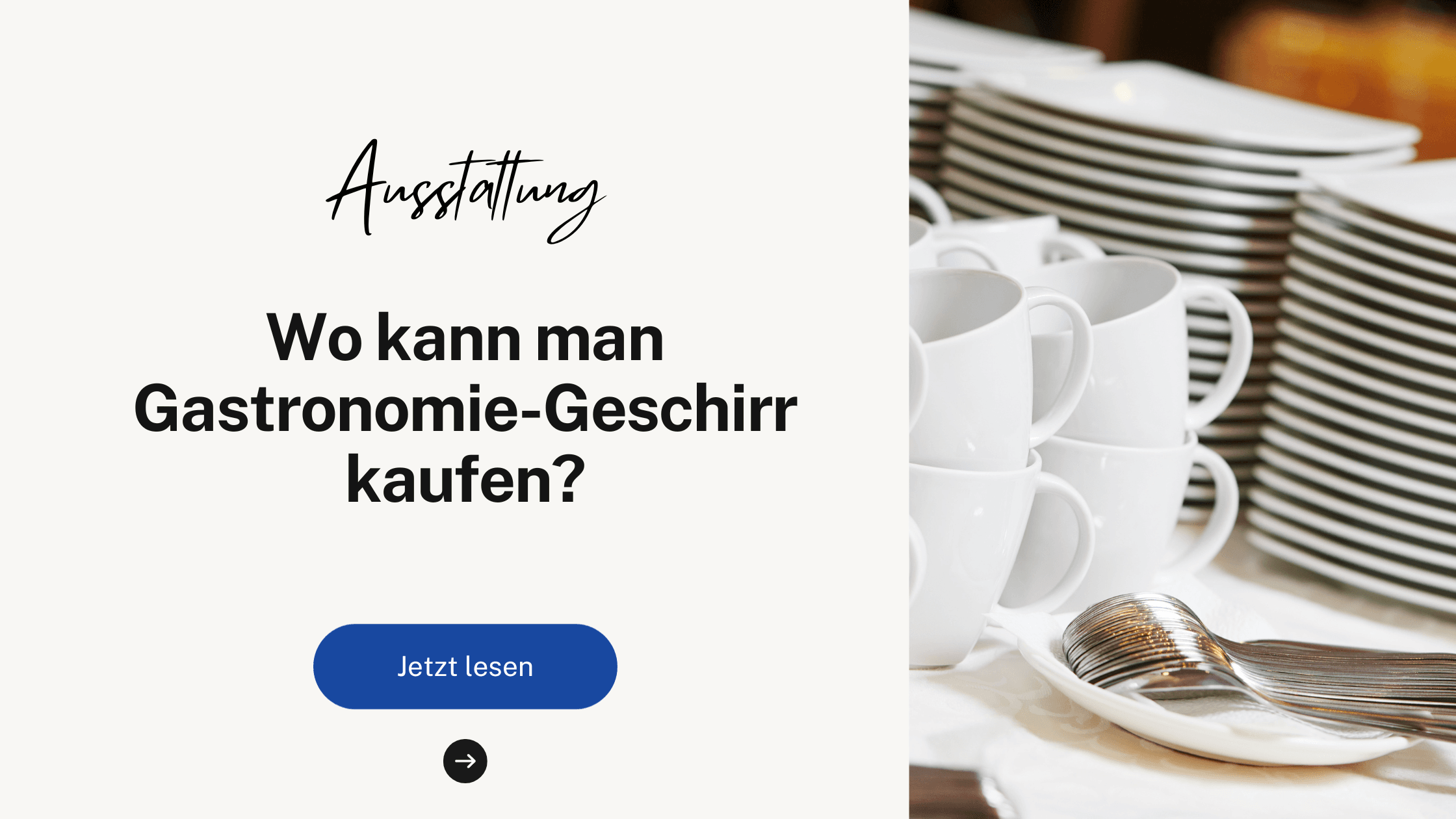 Wo kann man Gastronomie-Geschirr kaufen?