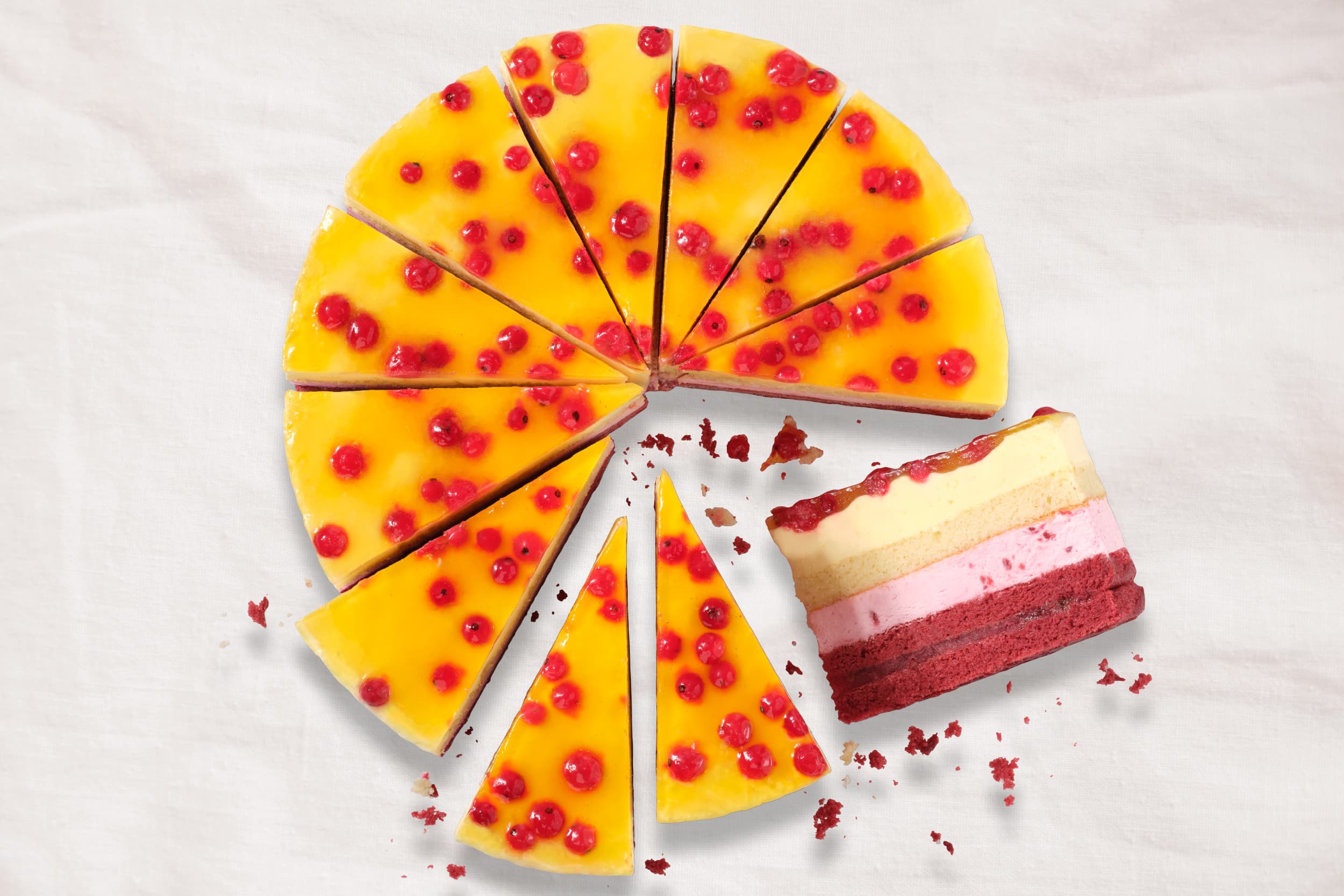 Produktbild von Erlenbacher Backwaren - Johannisbeer Pfirsich Torte