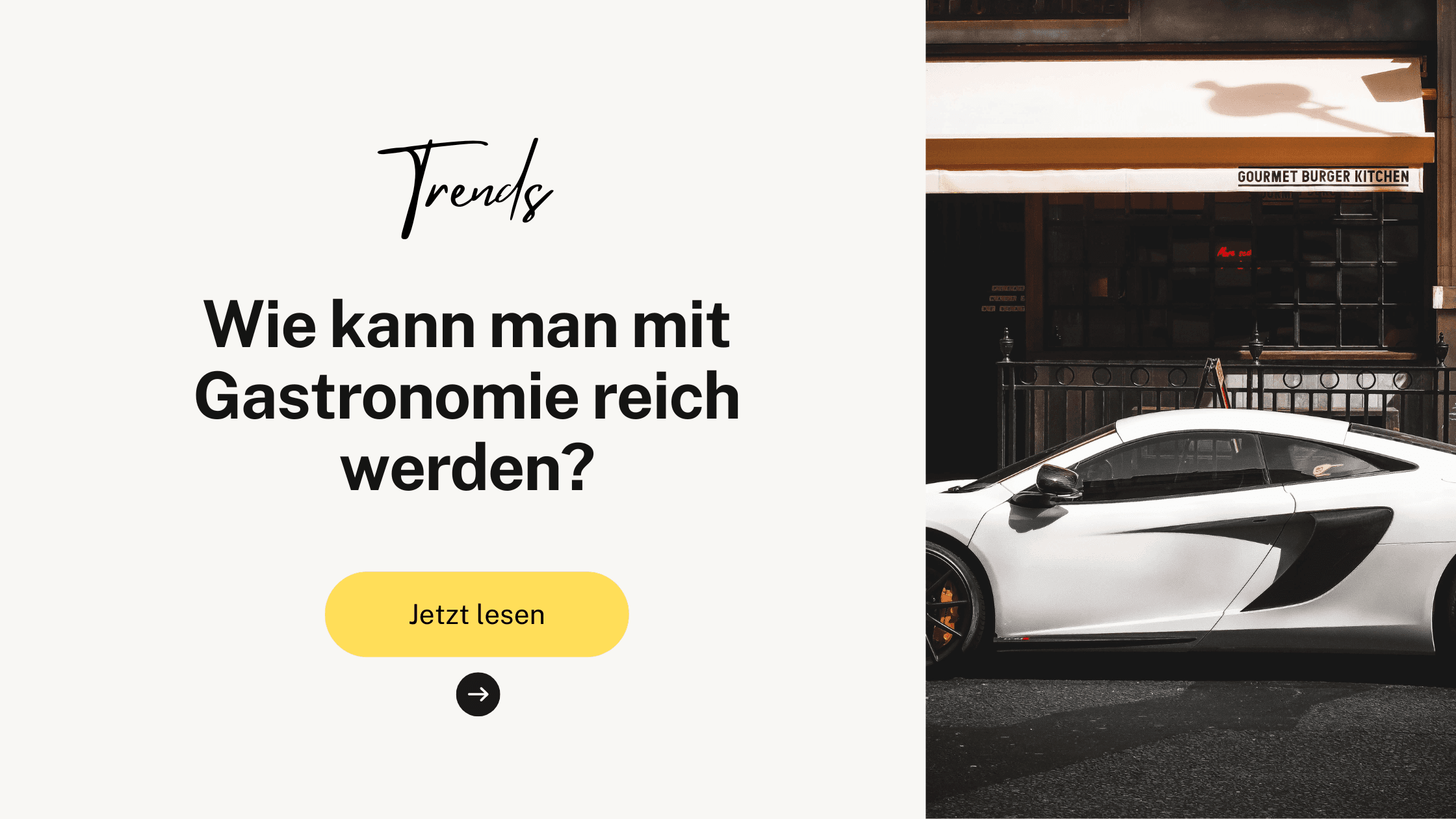 Kann man mit Gastronomie reich werden?