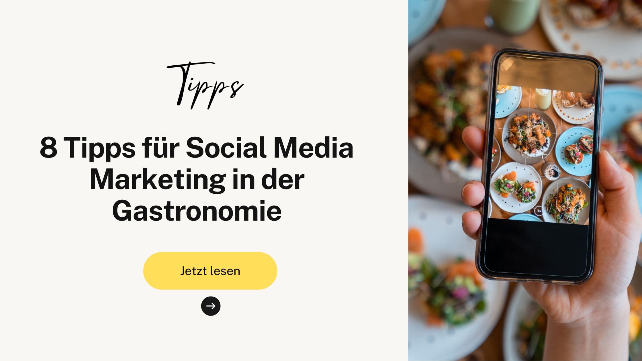 8 Tipps für Social Media Marketing in der Gastronomie