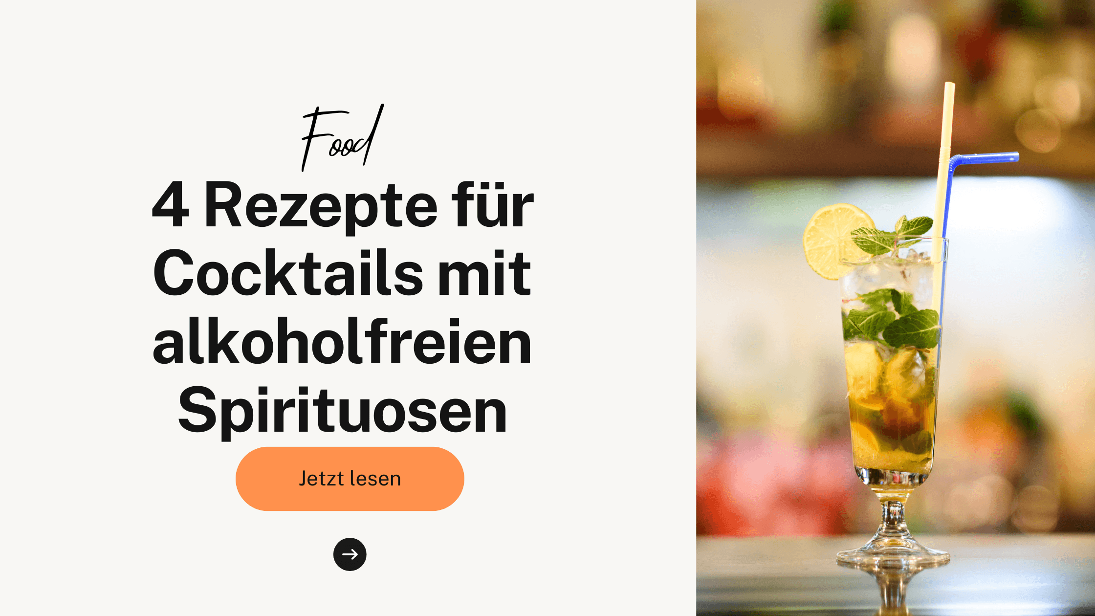 4 Rezepte für Cocktails mit alkoholfreien Spirituosen