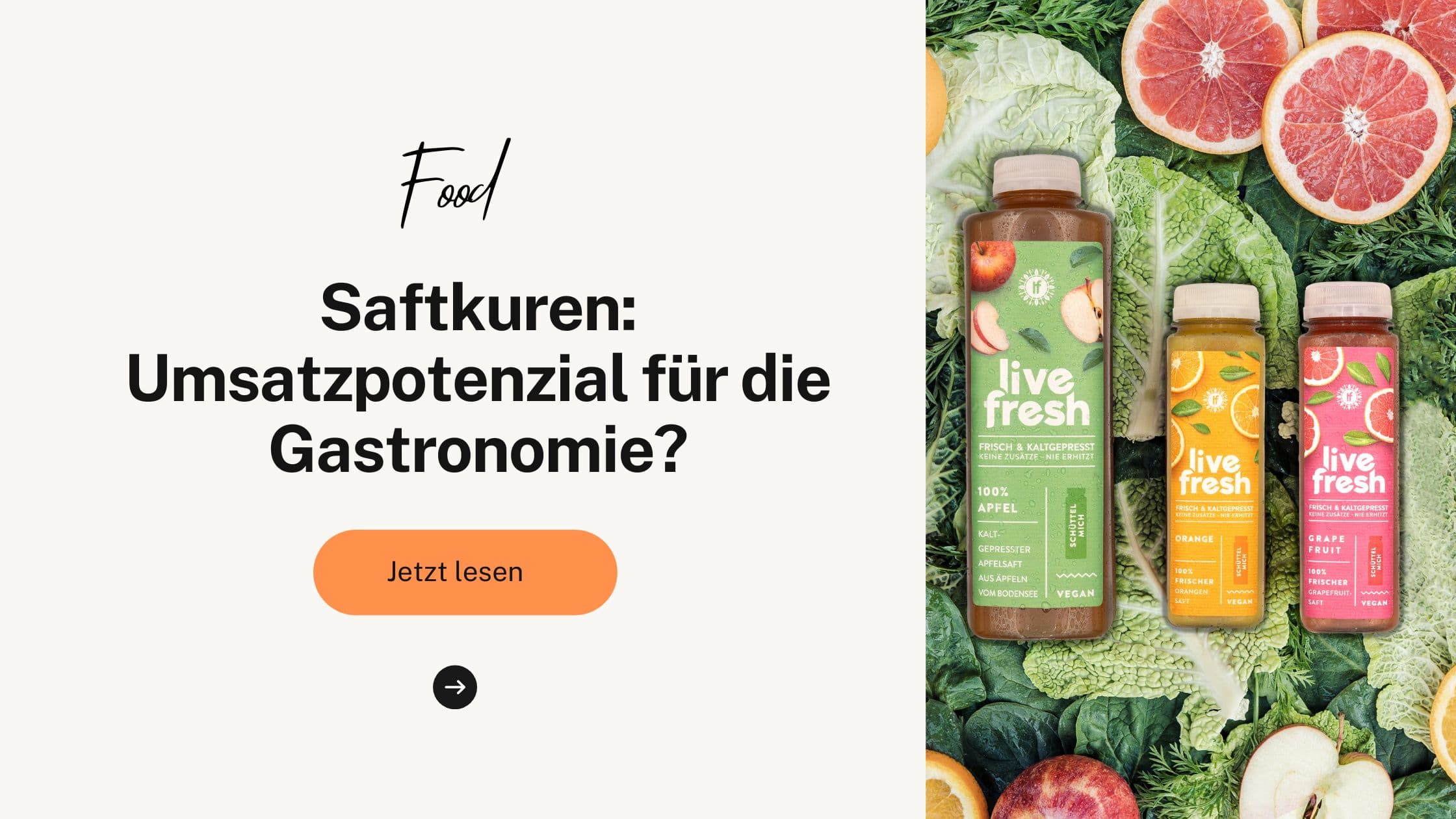Saftkuren: Umsatzpotenzial für die Gastronomie?