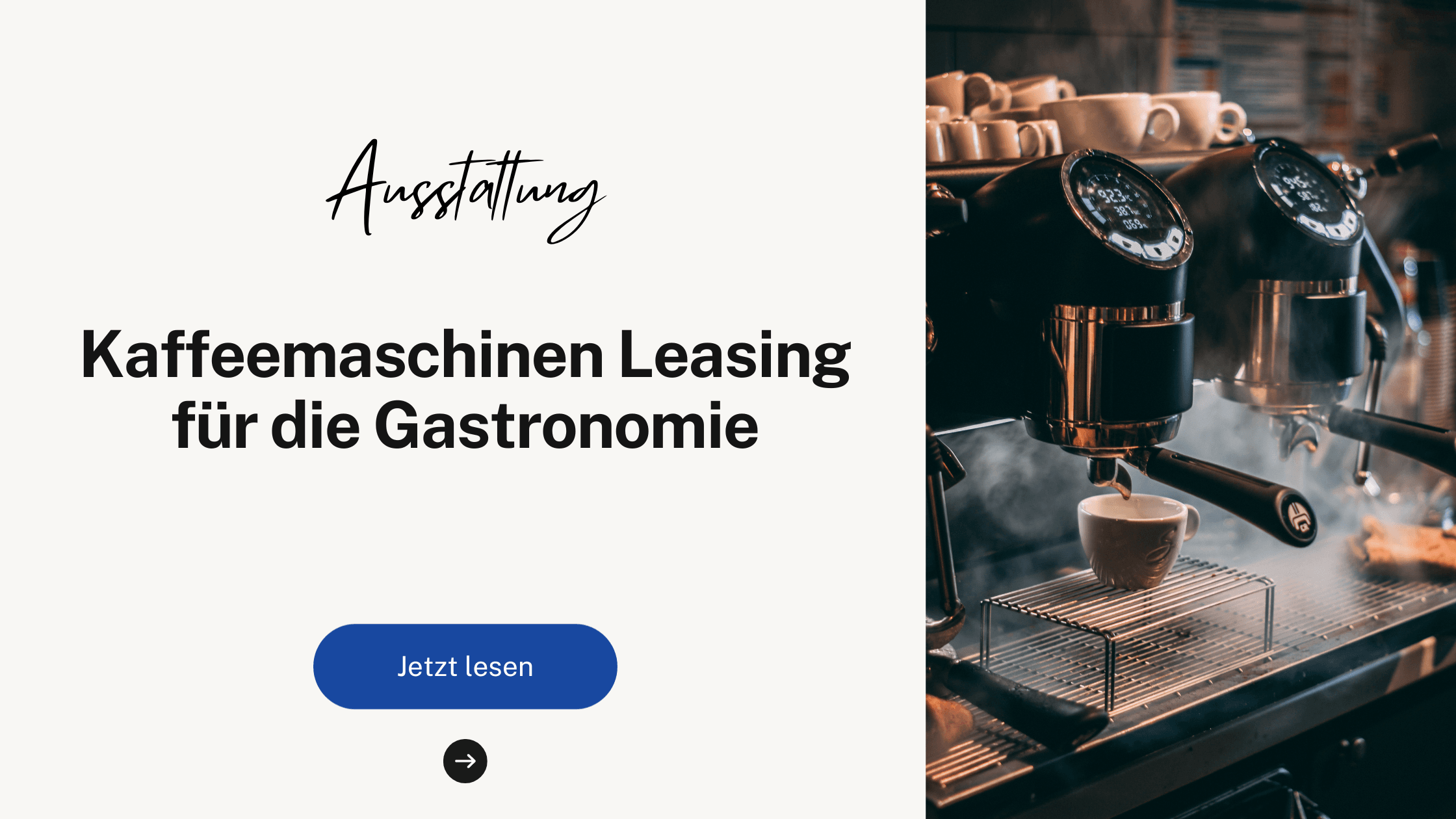 Kaffeemaschinen Leasing für Gastronomie
