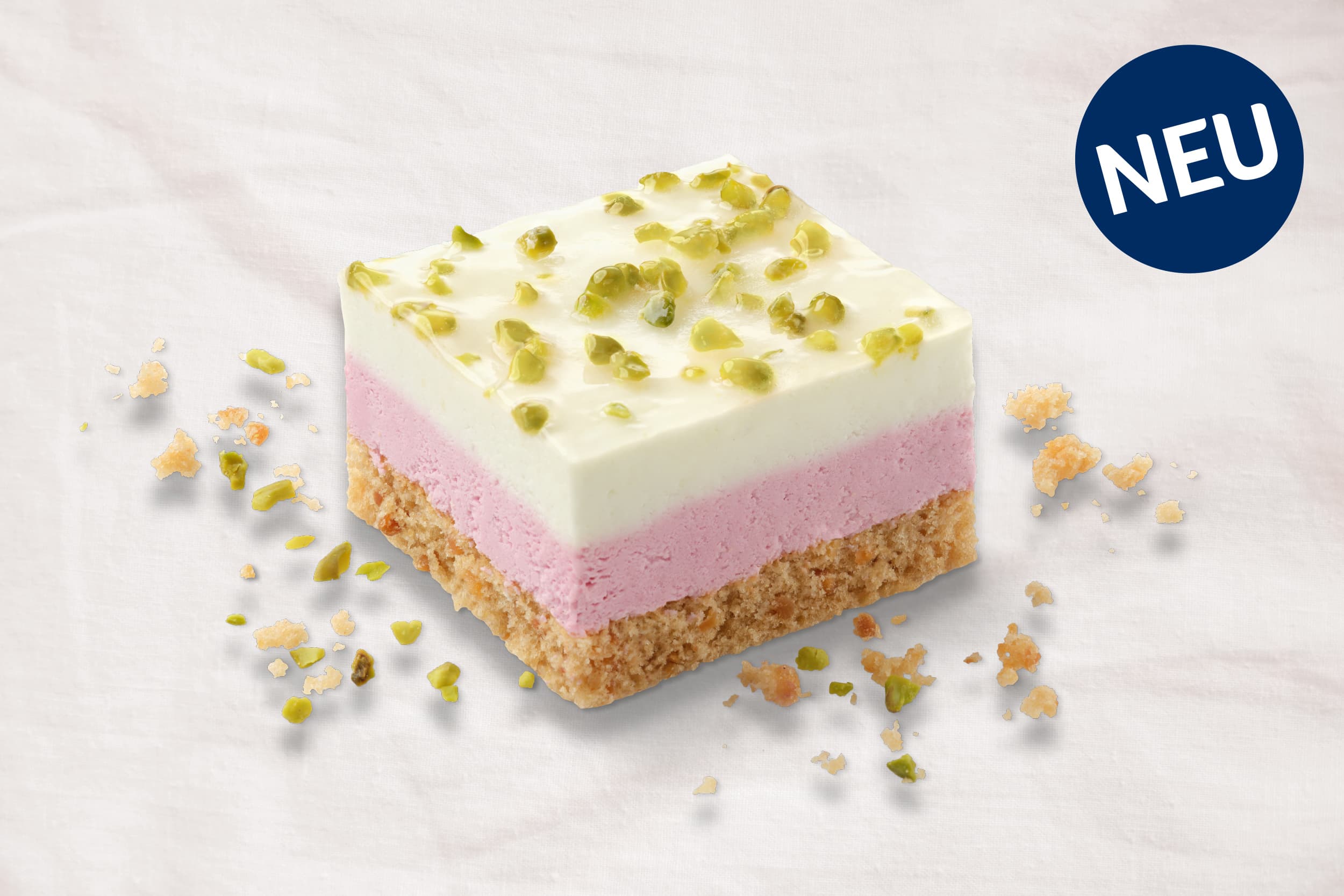 Produktbild von Erlenbacher Backwaren - Himbeer Limetten Schnitte