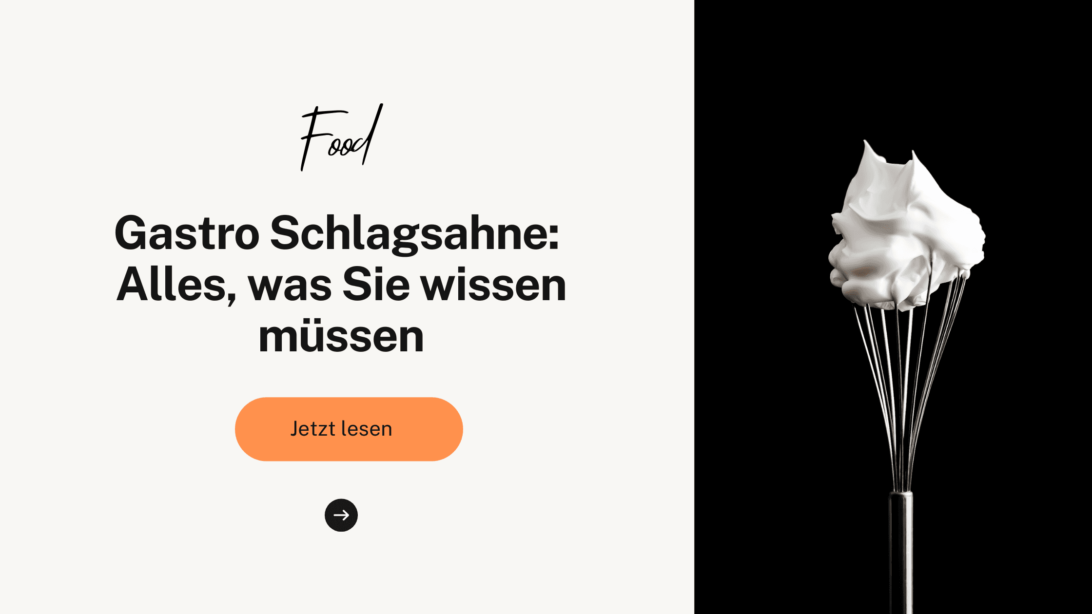 Gastro Schlagsahne: Alles, was Sie wissen müssen