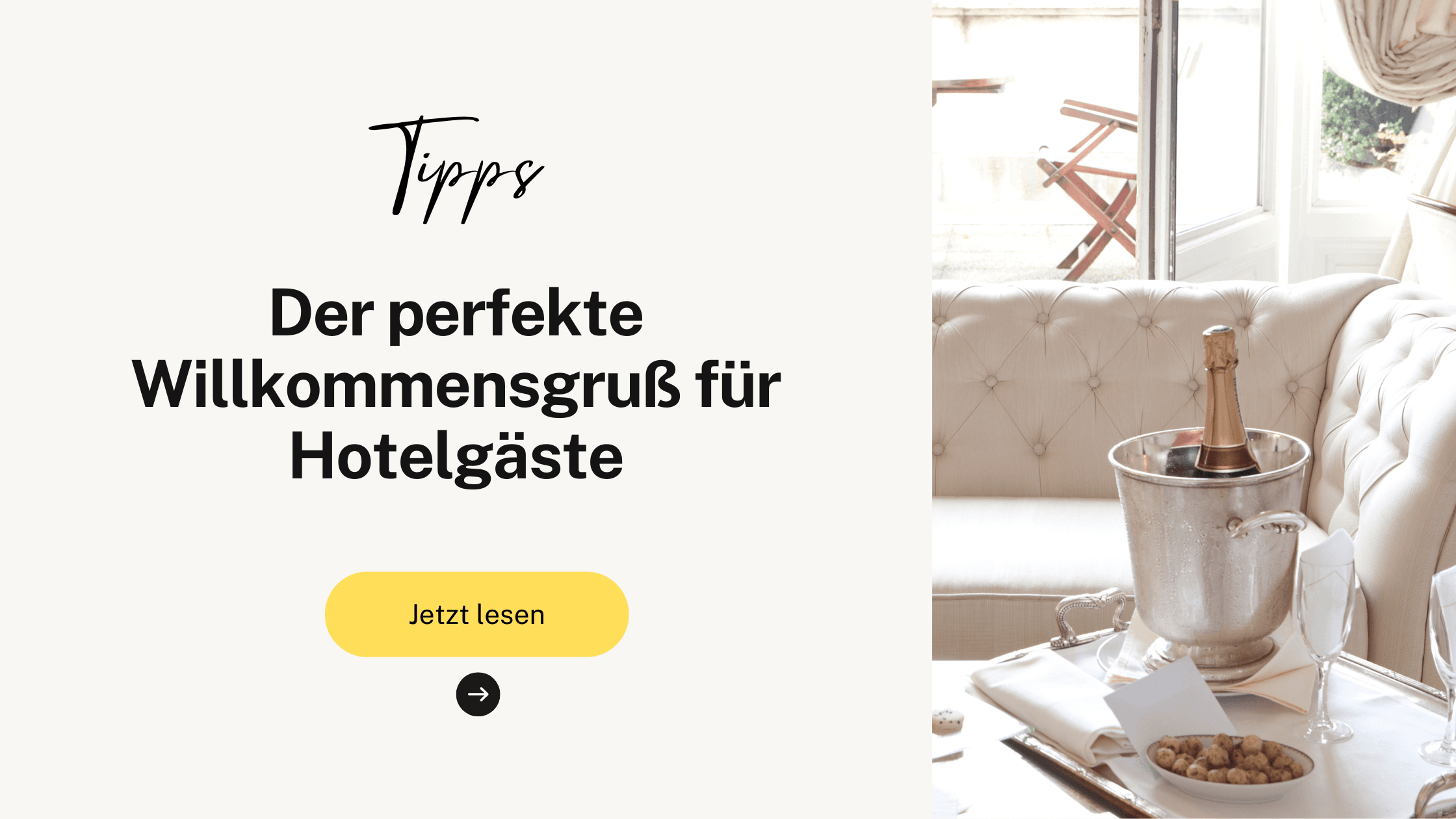 Der perfekte Willkommensgruß für Hotelgäste